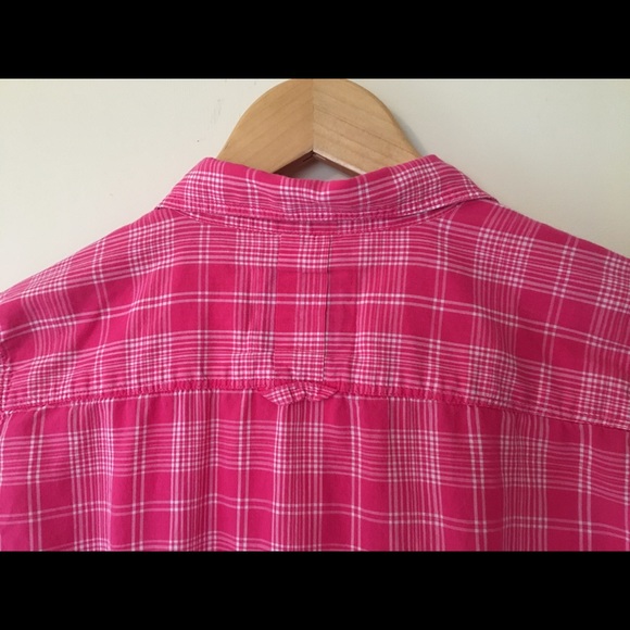 American Eagle pink 3/4 sleeve button-down - Picture 5 of 5